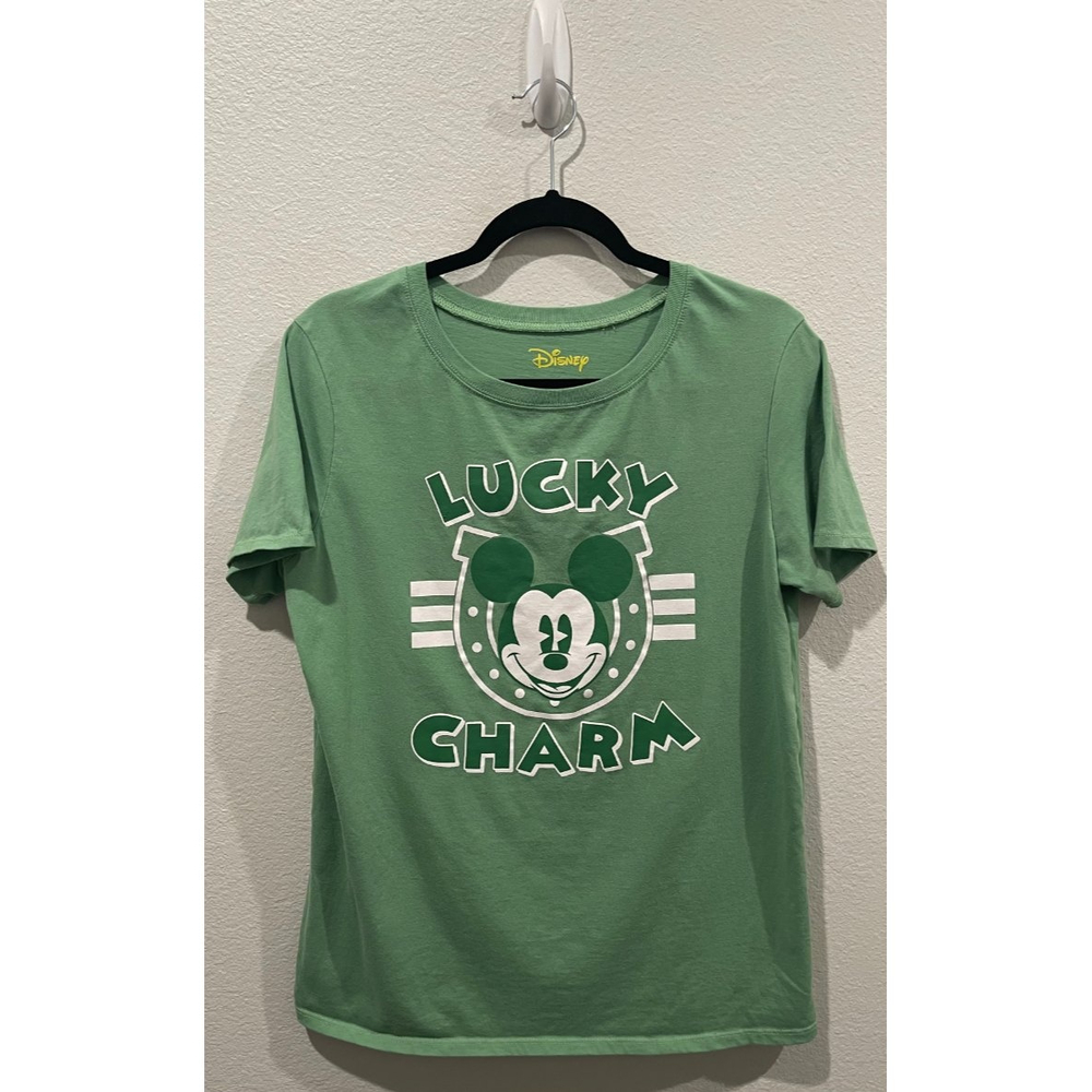 DISNEY Green Lucky Charm Mickey Mouse